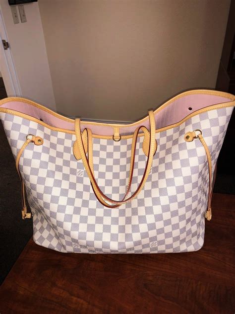 louis vuitton neverfull azur ebay|authentic louis vuitton neverfull gm.